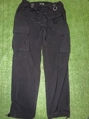 Black Cargo Utility Pants